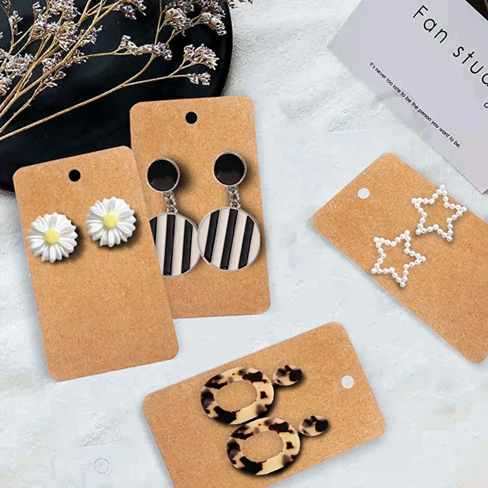 30 Jewelry Cardboard Holders for earrings and necklaces